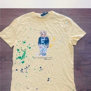 Men’s Polo Ralph Lauren Yellow Bear Graphic T-Shirt